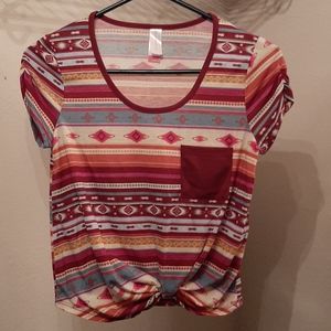 No Boundaries Knotted Shirt